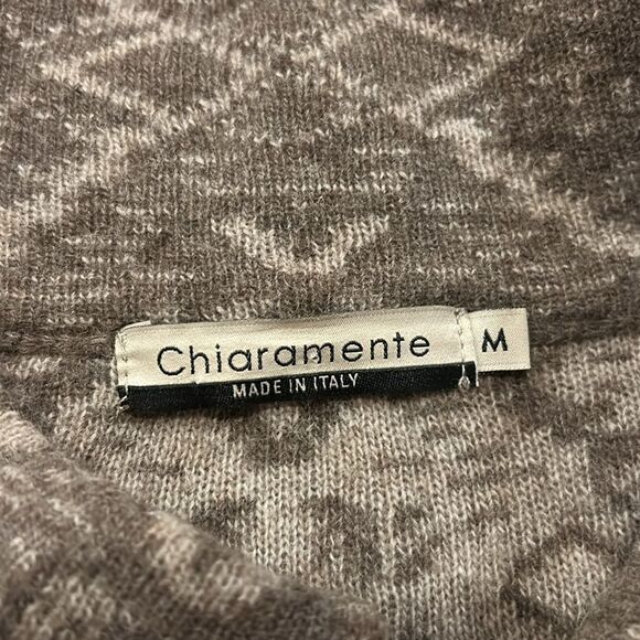 Chiaramente long wool brown pattern sweater size medium‎ - Picture 3 of 5